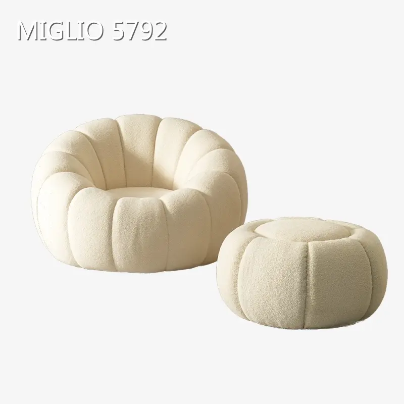 Sectional Living Room Furniture Teddy Fleece / Sherpa / Customized by MIGLIO 5792 1