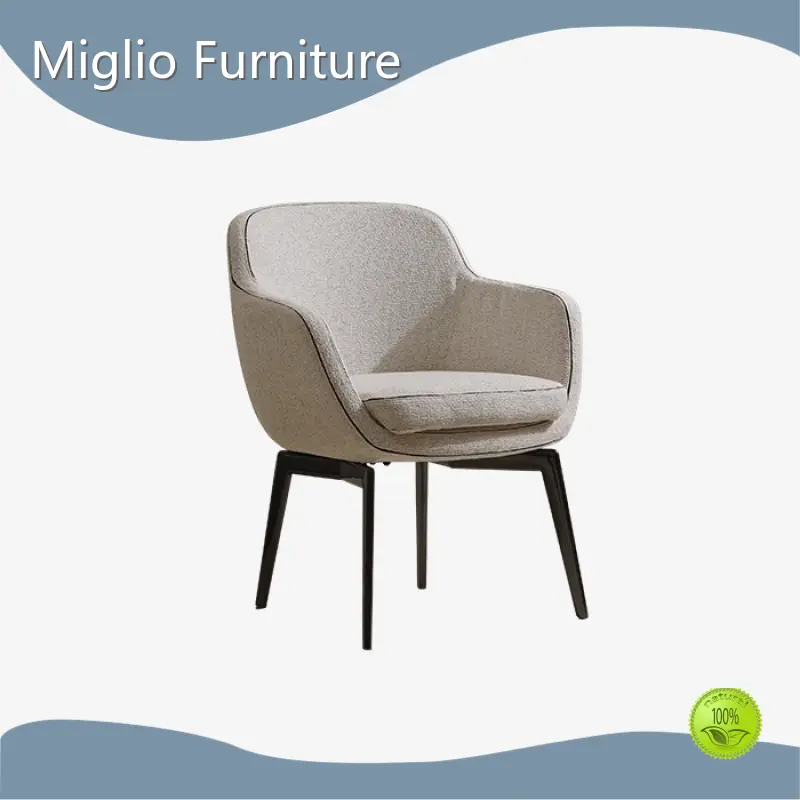 Sillas de comedor de madera de fresno/algodón y lino - MIGLIO 5792 1