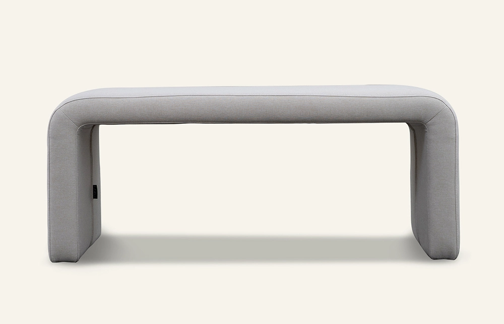 Miglio Minimalist While Fabric Bench Bedroom MY165-A 1