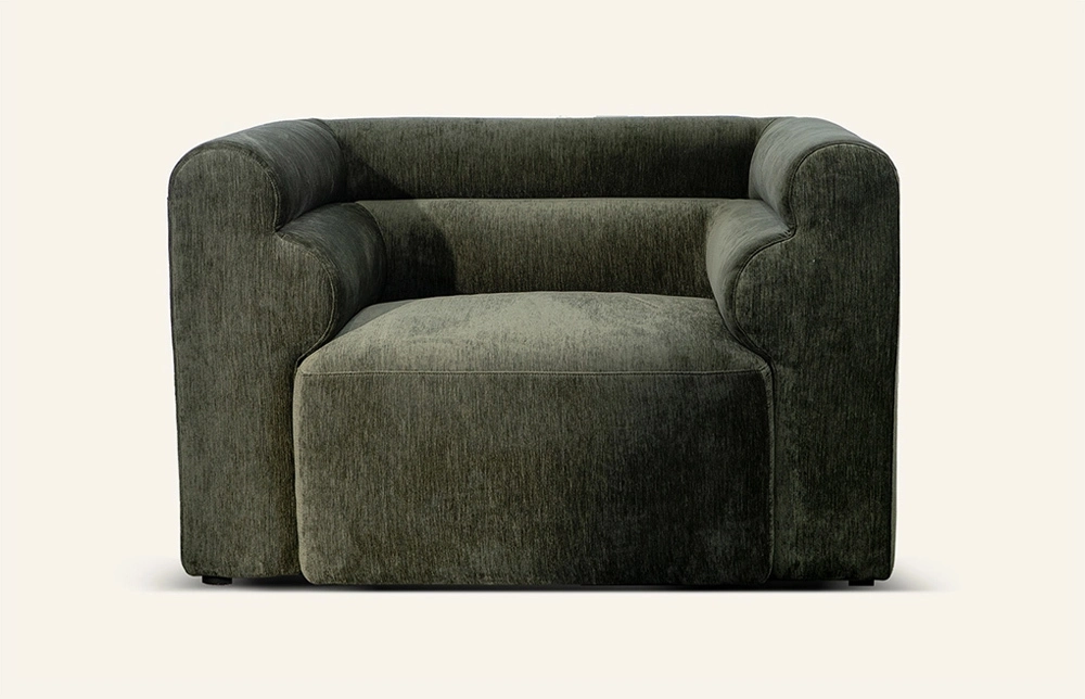 Freyr Clover Fabric Green Single Sofa Chair Indoor M203 1