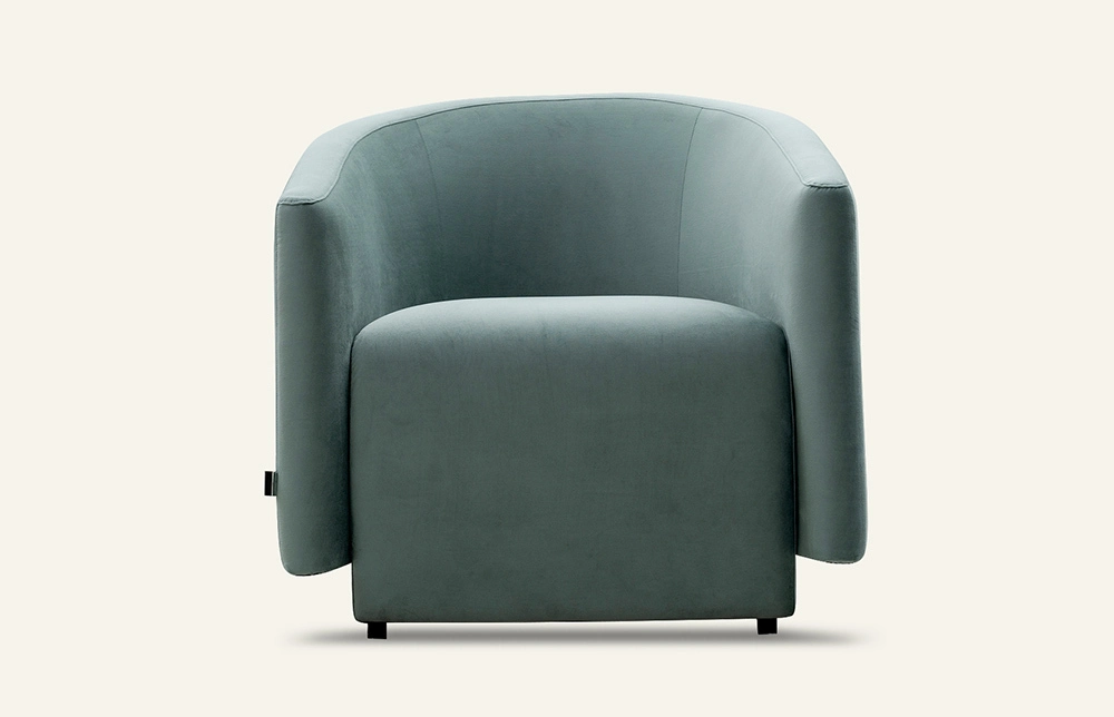 Miglio minimalist Fabric green Lounge chair indoor M190 1