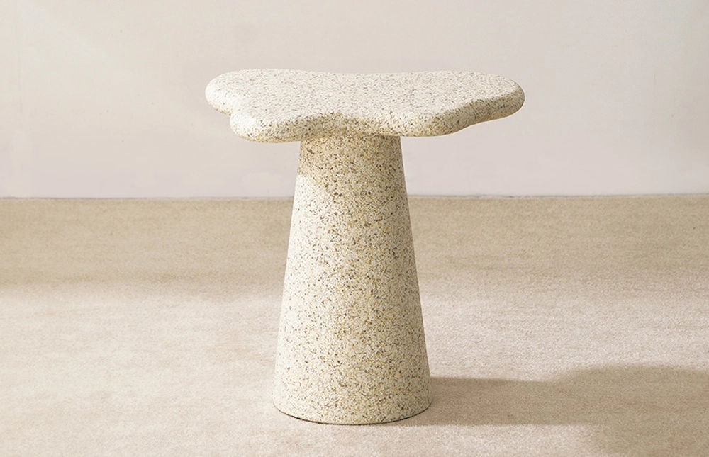Modern Imitation Stone Fiberglass Outdoor Side Table HB75 1