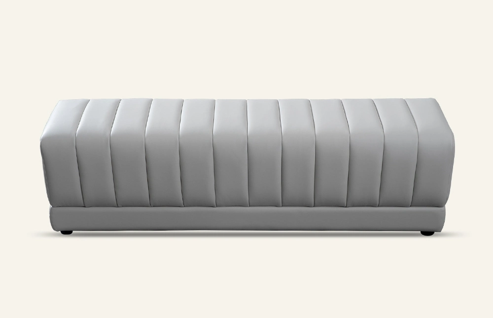 Florus Modern Beige Upholstered Bedroom Bench L717 1