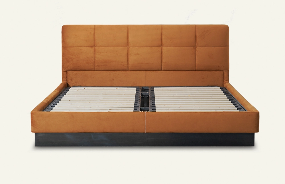 Urania Velvet Upholstery 1.8M Queen Bed Frame MDC03 1