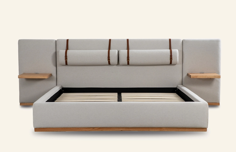 Muses Minimalist Upholstery King Size Bed L774 1