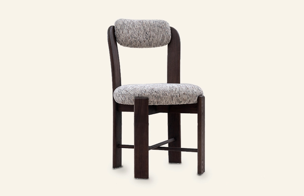 Silla de comedor tapizada de madera de ceniza minimalista mi203 1