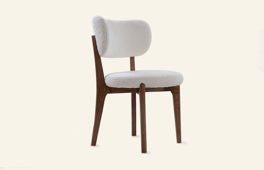 Modern Scandinavian Ash Wooden Upholstered Dining Chair MY204 1