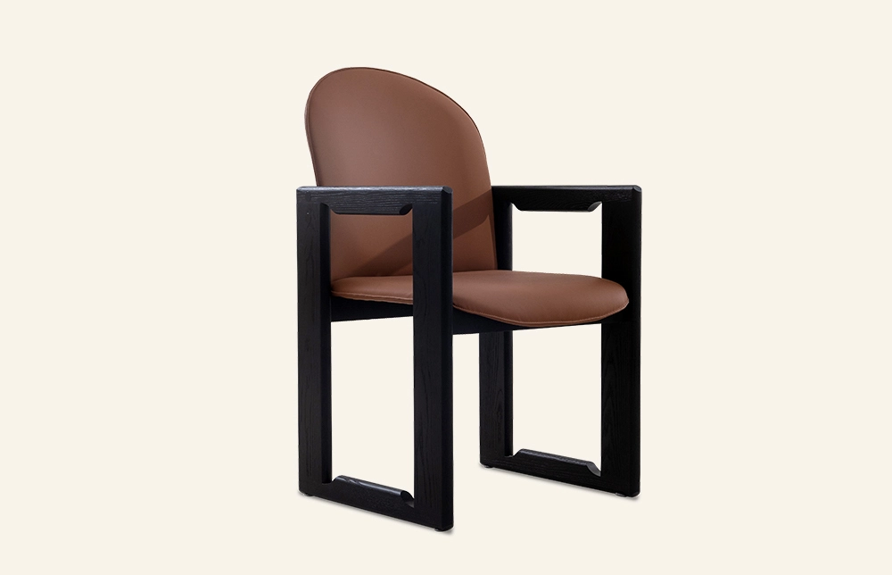 Modern Leather Upholstered Wooden Chair Dining Room MY200 1