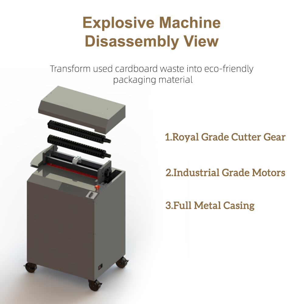 500mm cardboard box shredder