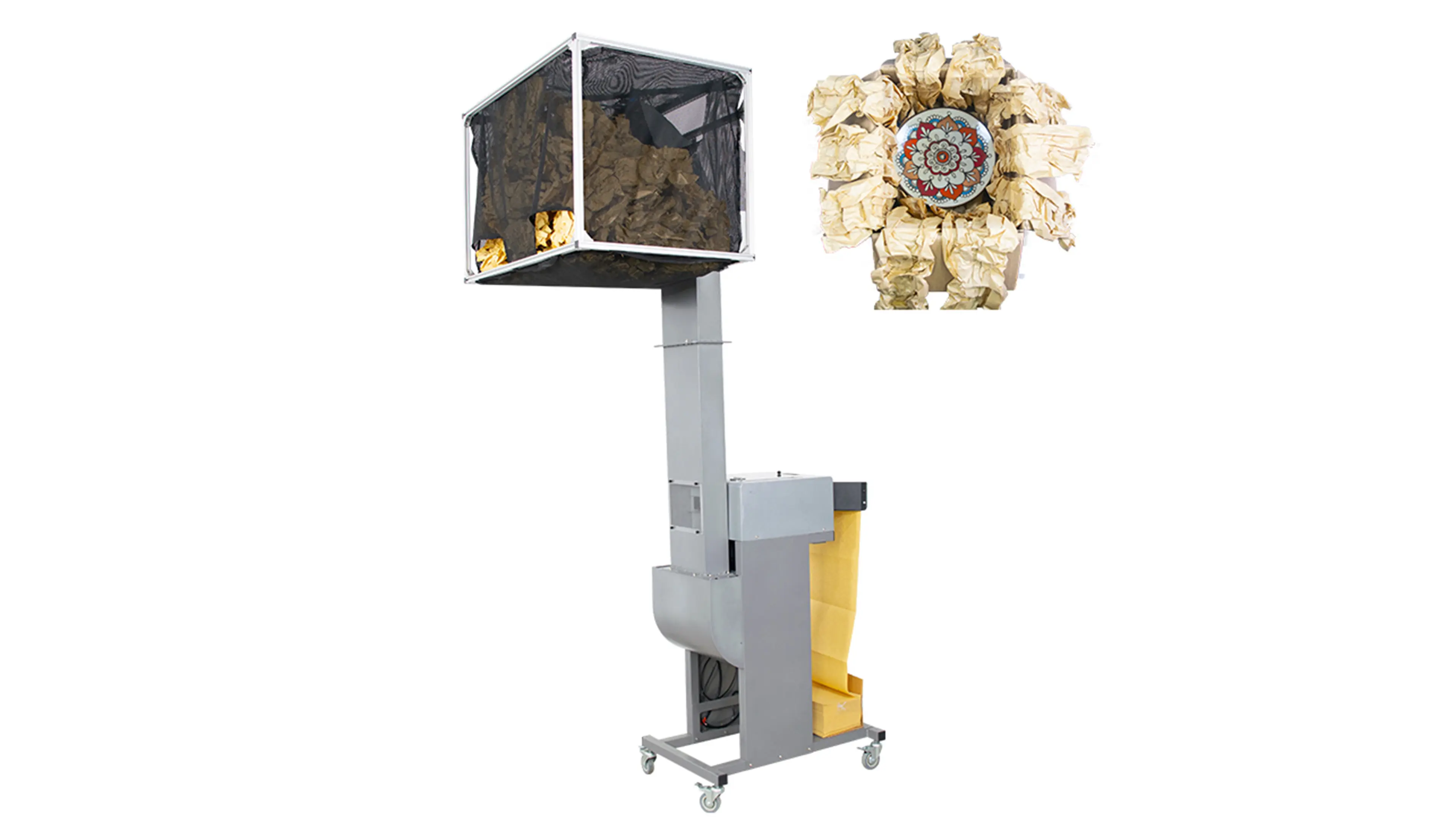 Industrial Smart Paper Void Fill Machine Size 131*91*237cm Kraft Paper Protection Packaging System PPO-3 1