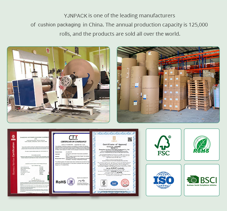 Smart Paper industrial Void Fill Machine Taille 131 * 91 * 237cm Système d'emballage de protection en papier kraft ppo-3 15