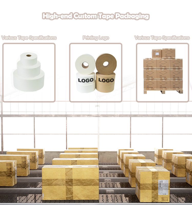 Ruban adhésif activé par l'eau OEM