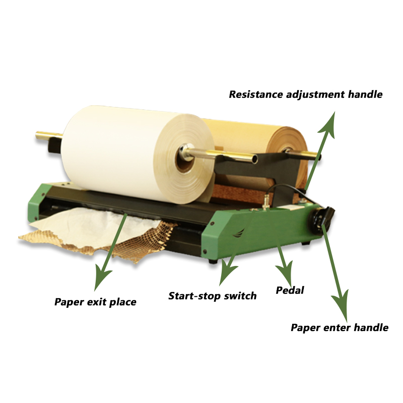 Auto Honeycomb Paper Machine Speed ​​18 cm/s Protección de transporte para productos frágiles 4