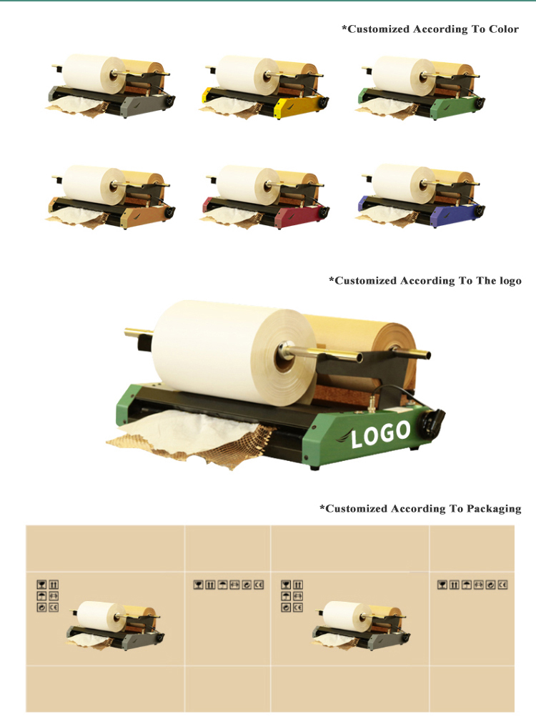 Auto en nid d'abeille Japide de machine de 18 cm / s Protection des transports pour les marchandises fragiles 9