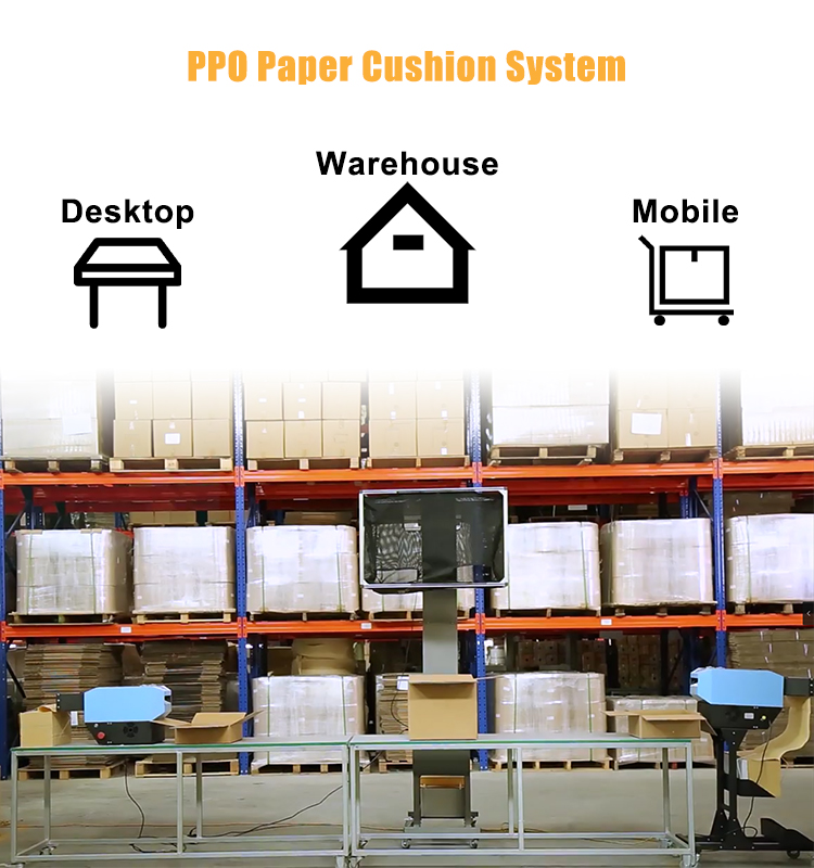 Meilleur papier vide de vide Vitesse de machine de 12 m / min Système d'emballage de protection2 9