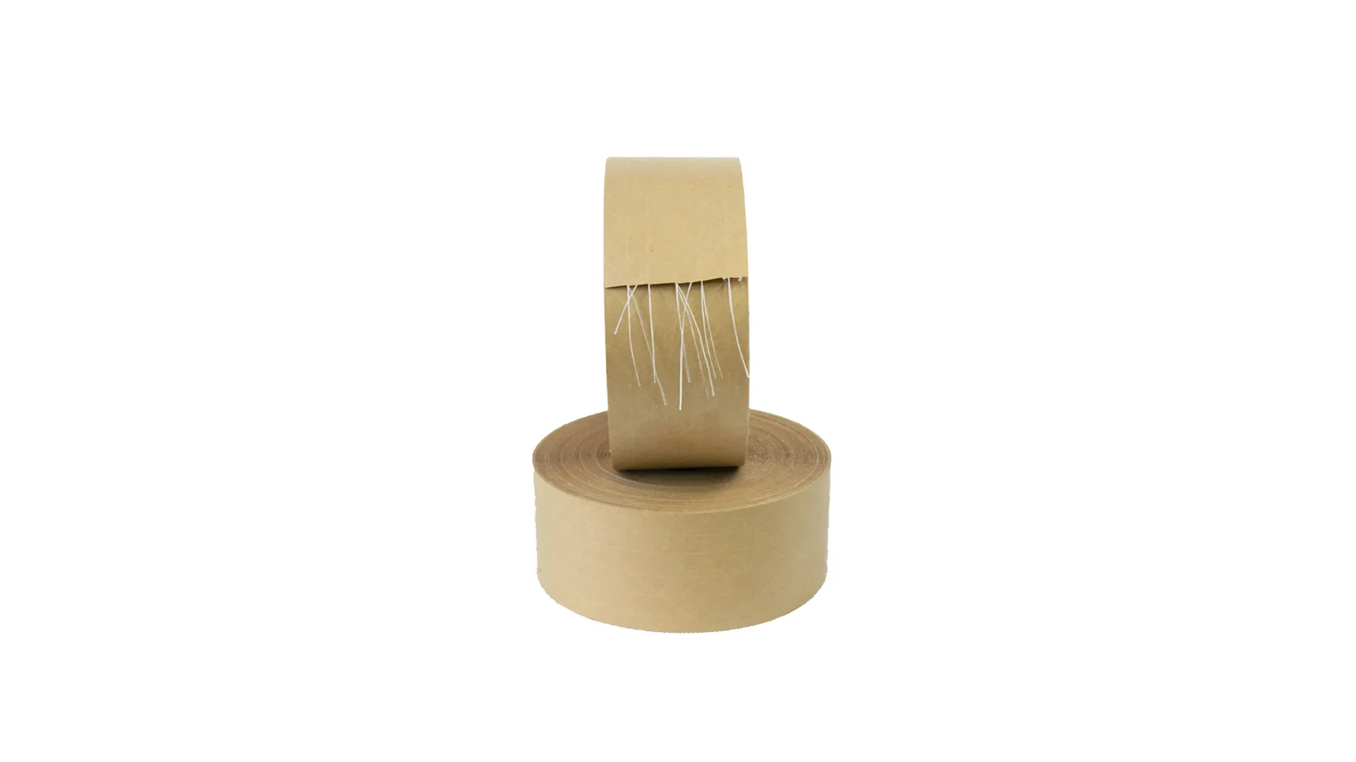 OEM Reinforced Kraft Water Activated Tape Fiberglass Stranded Carton Box Sealing Shipping Tape 1