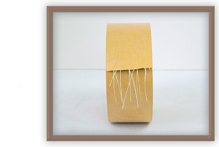 OEM Reinforced Kraft Water Activated Tape Fiberglass Stranded Carton Box Sealing Shipping Tape 11