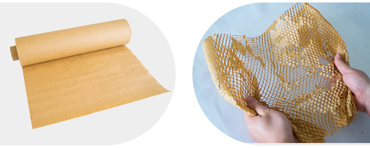 Papier d'emballage en nid d'abeille