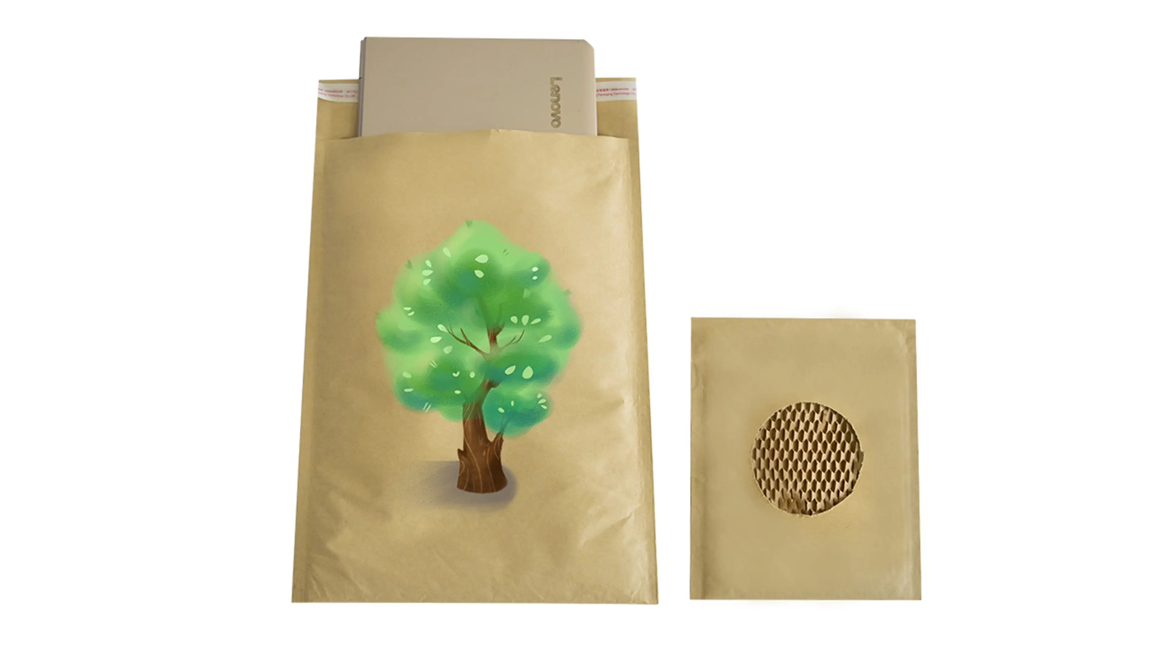 Mailer rembourré en nid d'abeille compostable 6 x10 Taille personnalisée pour l'expédition 1