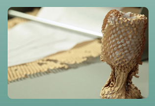 rouleau de papier d'emballage en nid d'abeille personnalisé