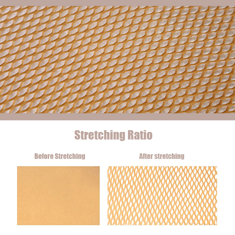 مخصص OEM Kraft Paper Wholecomb Wrap with Fragile Sticker Labels لمصنعي التغليف من الصين | yjnpack 6