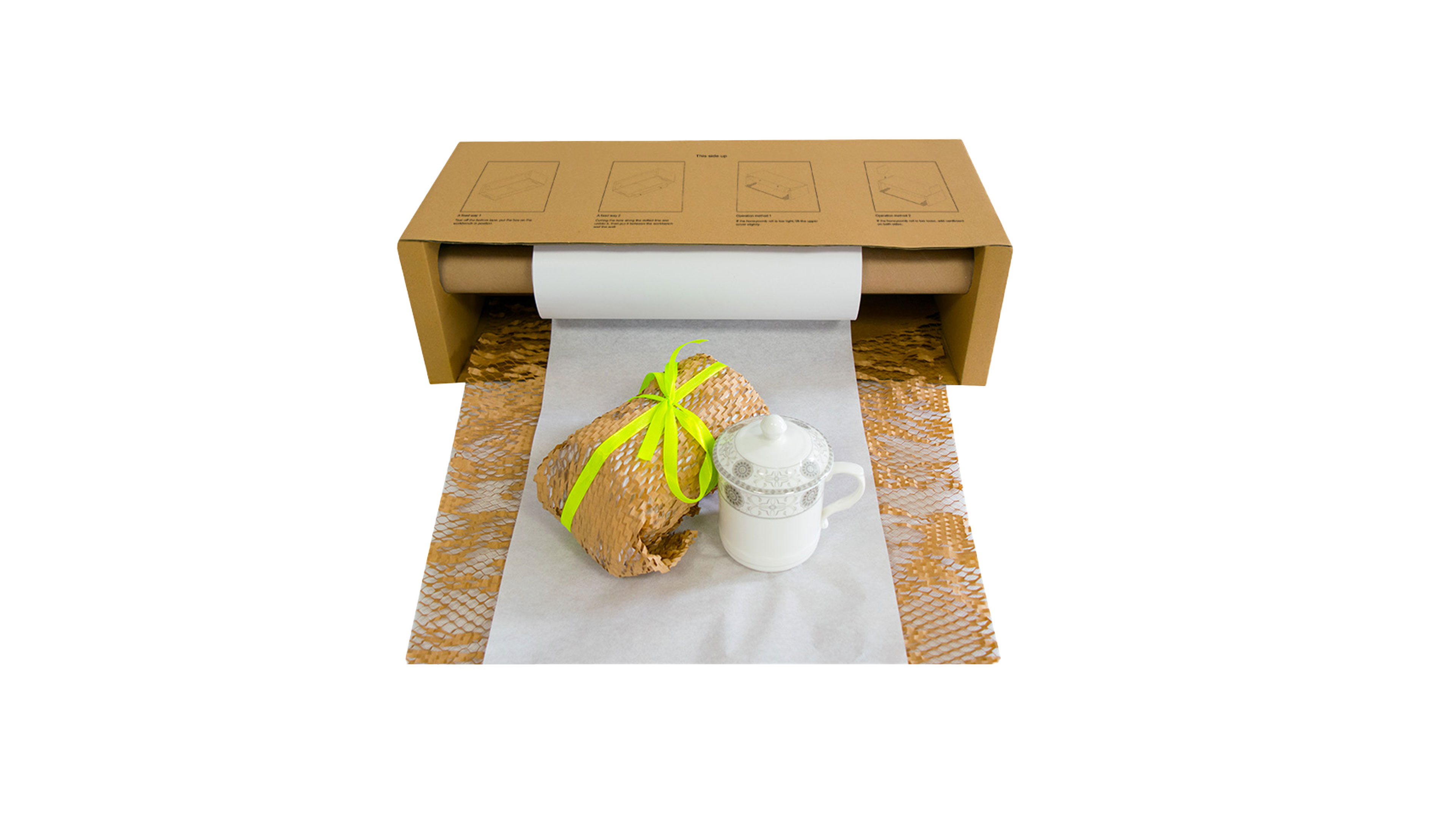 نوع مربع الجملة نوع العسل الموزع ورقة Kraft Paper Cushion الشركة المصن 1