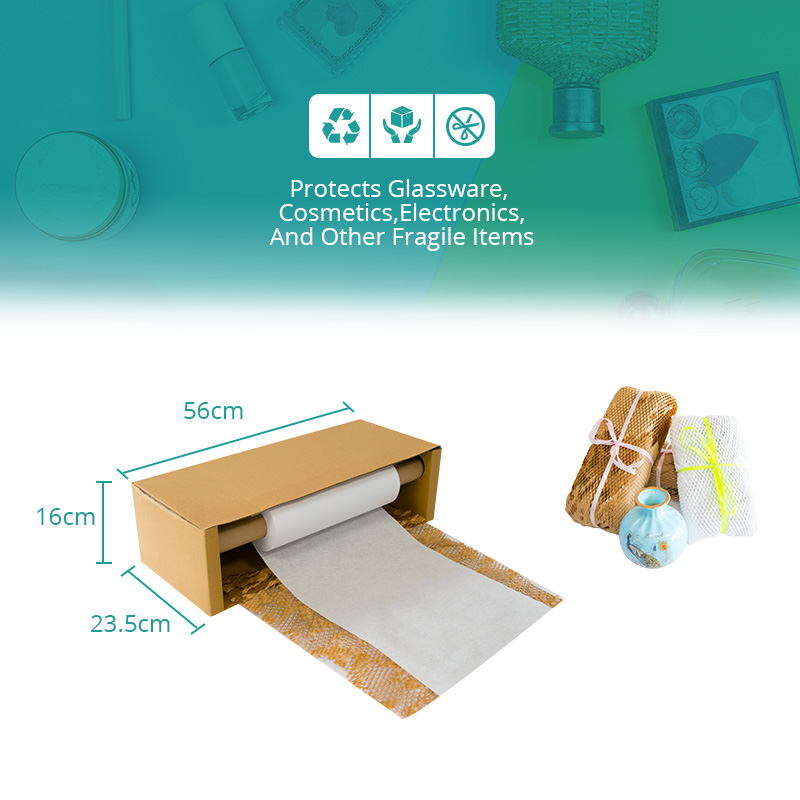 نوع مربع الجملة نوع العسل الموزع ورقة Kraft Paper Cushion الشركة المصن 2