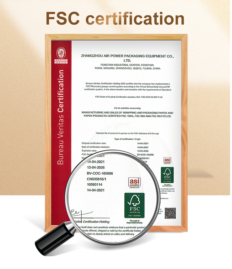 Papel de embalaje de panal de China