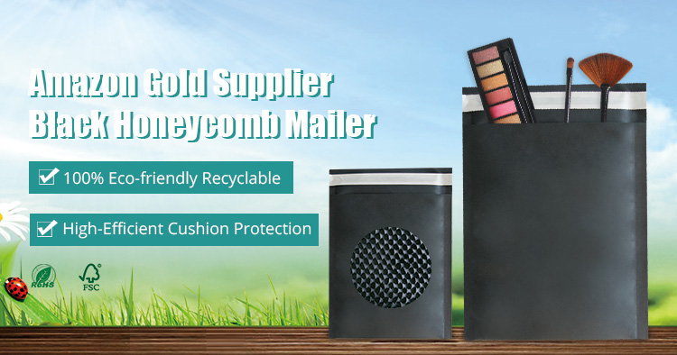 Amazon Top Vender Black Kraft Paper Paper Relear Paper Mailer pour emballage 11