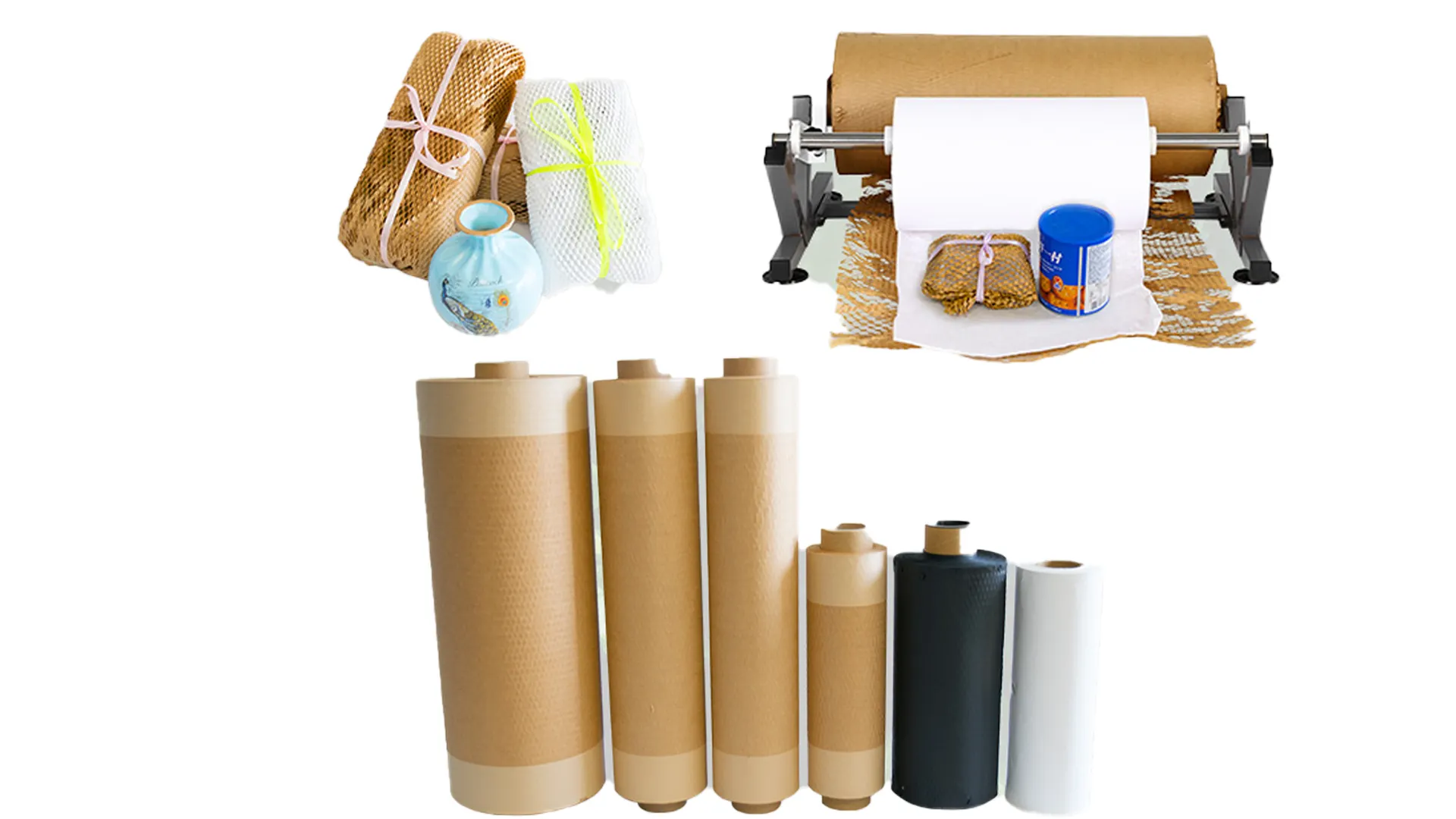 ODM Honeycomb Paper Packing Paper Dispenser 60*20 HP50-02 1