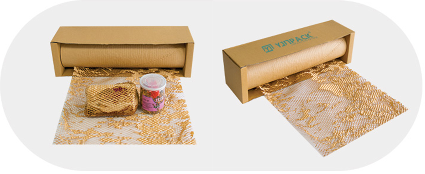 Yjnpack kraft en nid d'abeille en papier rolaire de protection de protection coussin en papier emballage en nid d'abeille 11