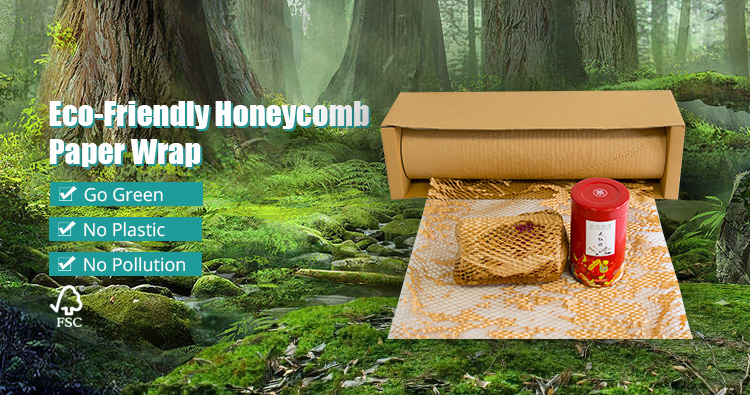 Yjnpack kraft en nid d'abeille en papier rolaire de protection de protection coussin en papier emballage en nid d'abeille 9