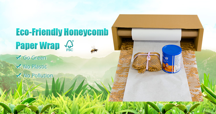 YJNPACK OEM Dispensateur d'emballage de papier en nid d'abeille personnalisé 10