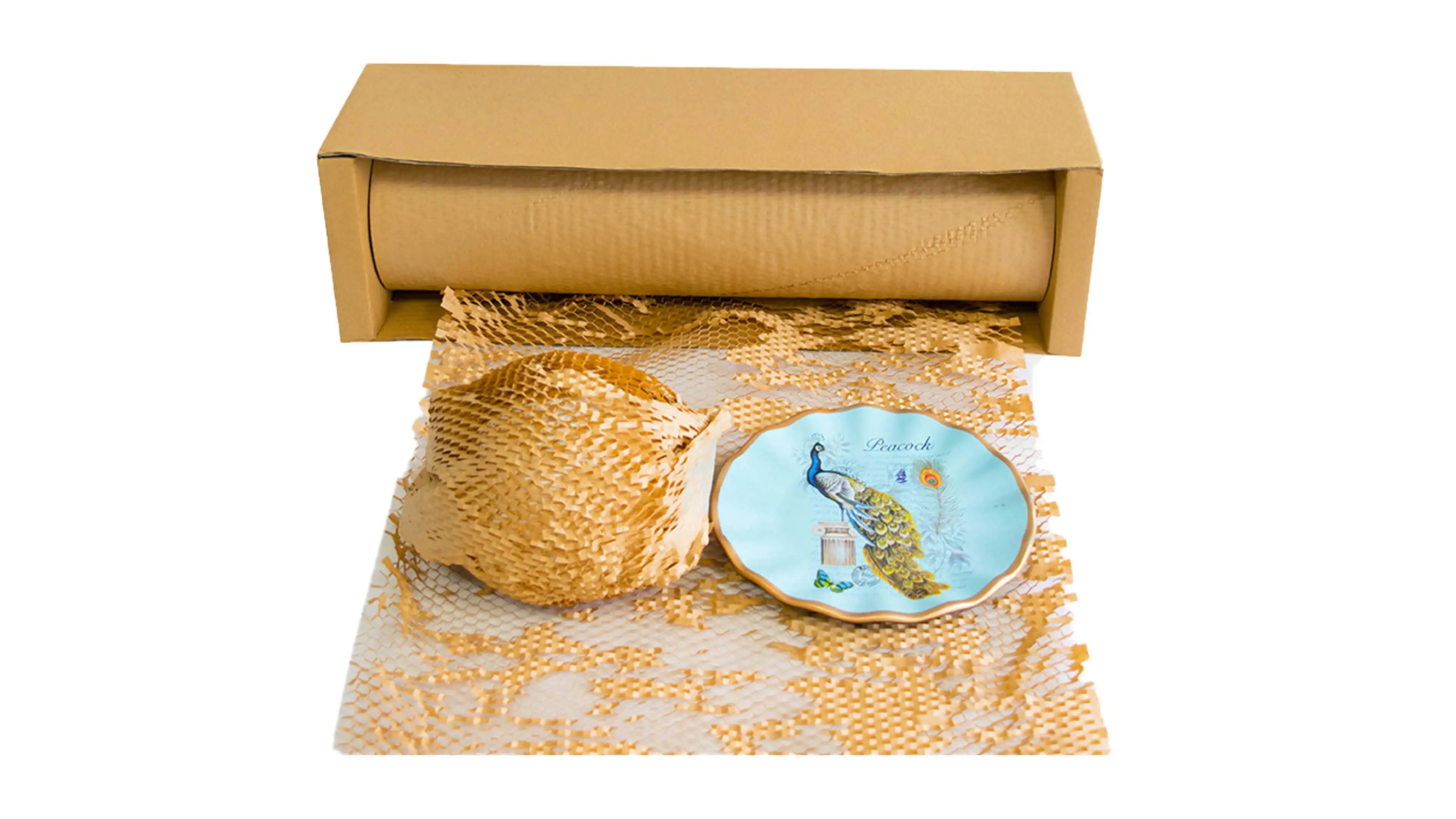 Hot Product Wrapping Roll Cushion Packaging Honeycomb Kraft Paper 1