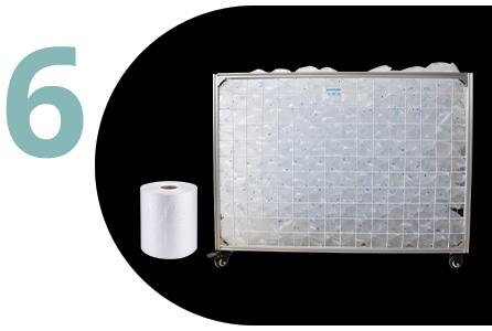 Film d'emballage à coussin d'air gonflable à 50% pour protection des marchandises 14