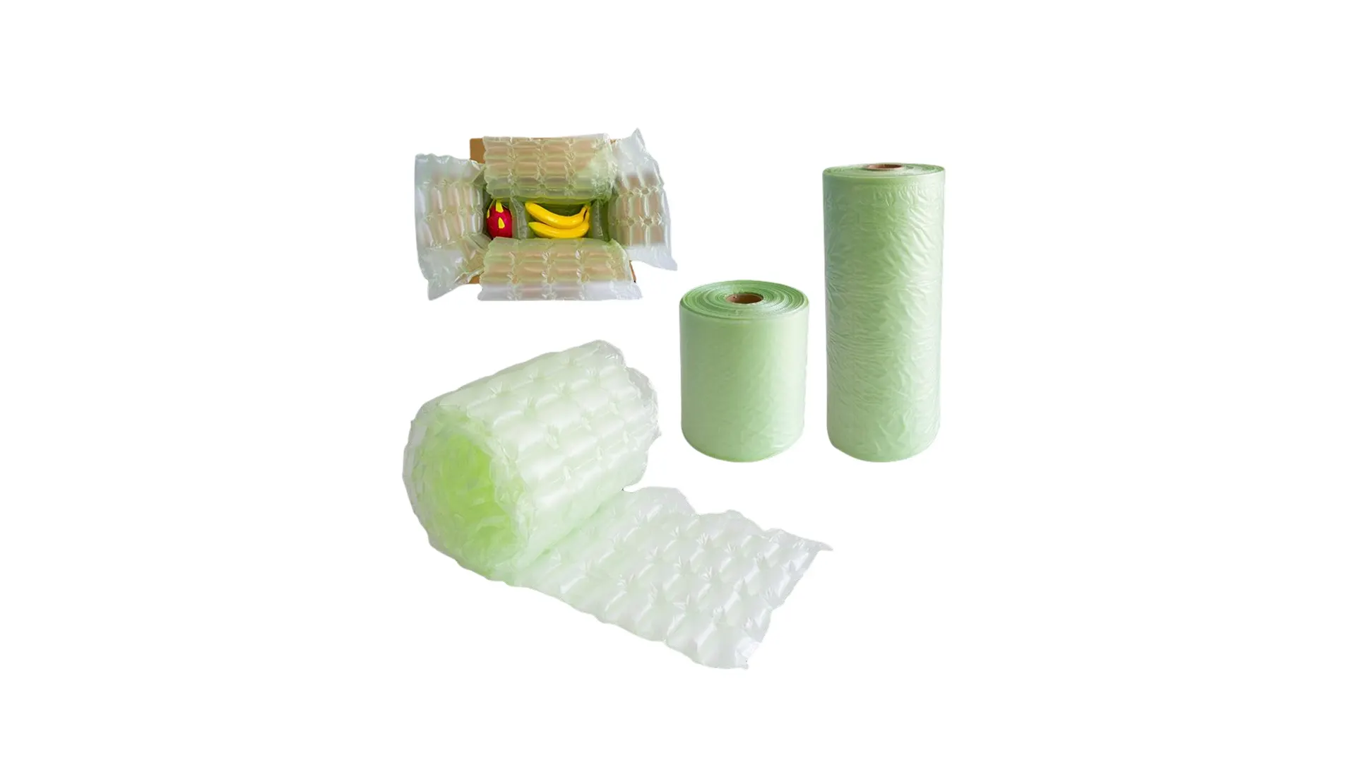 100% Recyclable Filling Inflatable Protective Packaging Bags  Column Bubble Pillow Air Cushion Film 1
