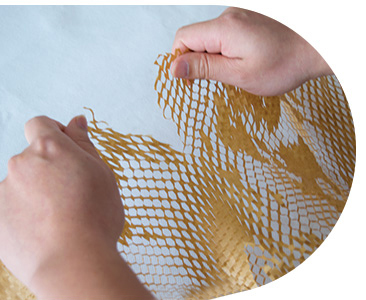 Papier d'emballage d'emballage de protection en nid d'abeille 10