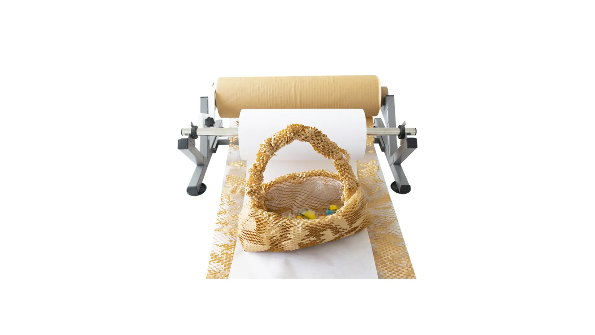 YJNPACK Manual Honeycomb Paper Wrap Dispenser HP50-02 1