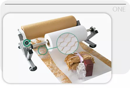 papier coussin en nid d'abeille