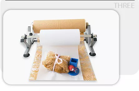 distributeur de papier d'emballage en nid d'abeille