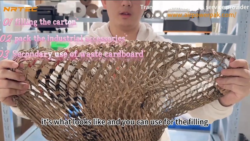 YJNPACK First Cardboard Shredder HP-EX2 Unboxing 5