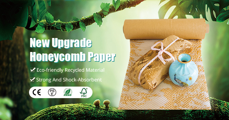 OEM Honeycomb Paper Wrap Customized Size 10M 50CM For Shipping Buffer Packaging Protection 1