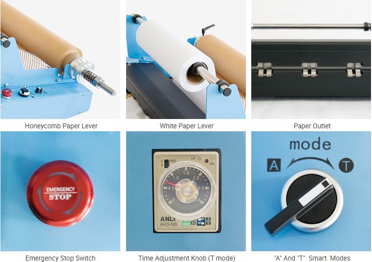 OEM Electric Honeycomb Paper Machine Custom Logo Machine écologique HP50-D2 4