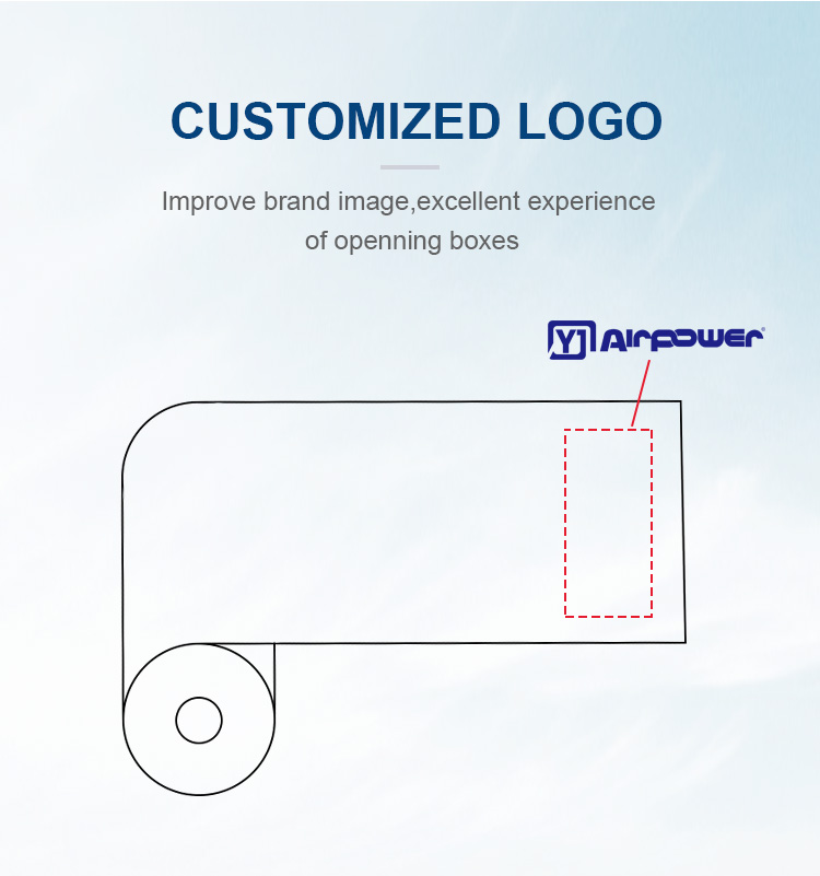 Embalaje de película de cojín de aire inflable del logotipo OEM para protección del transporte 3