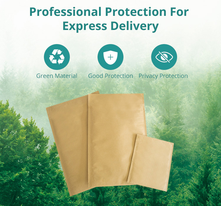 حقيبة Mailer Mailer Natural Natural Natural Bag 6 X10 بوصة عبوة مخصصة 2