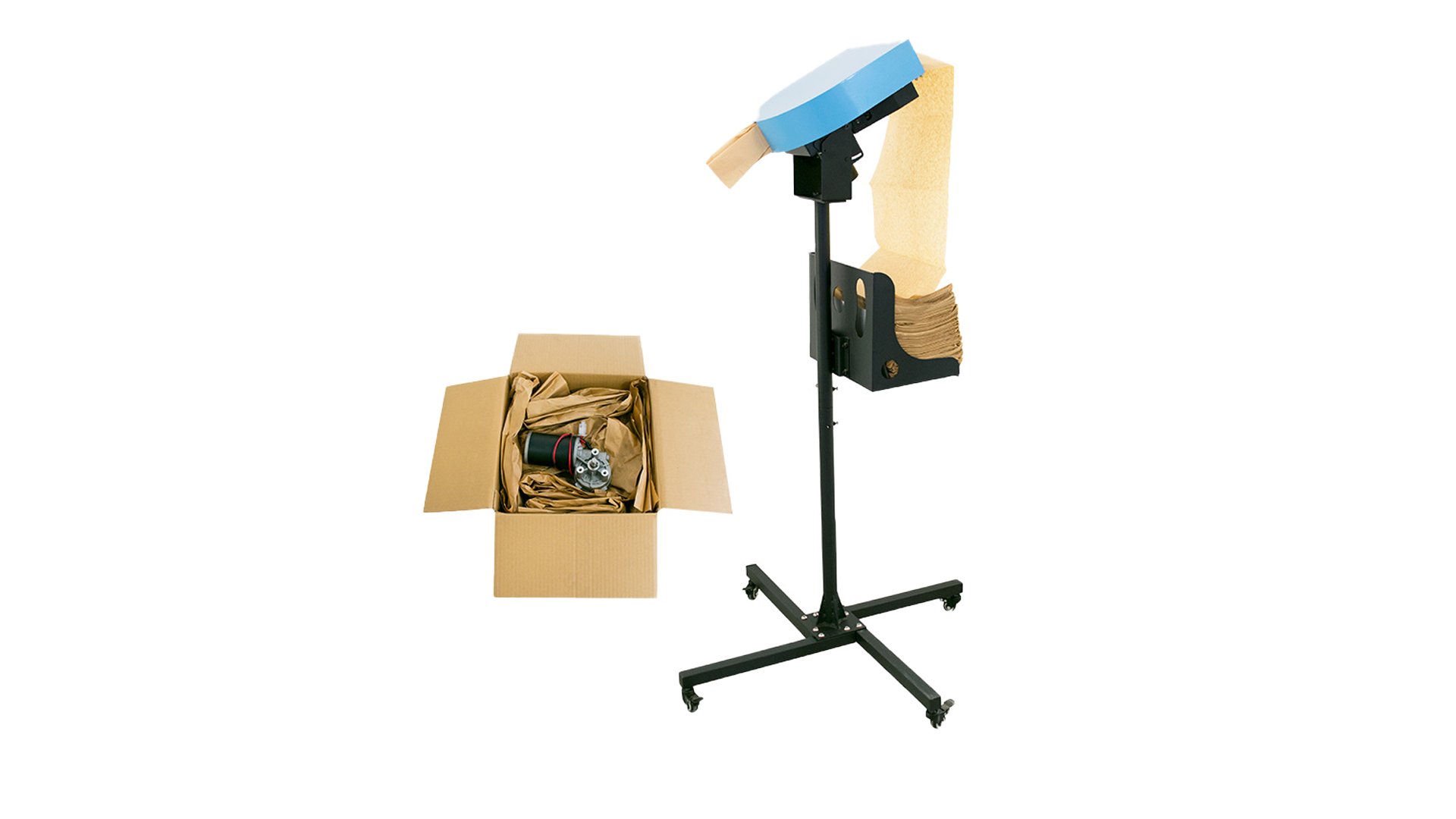 Papier portable vide remplissage de coussin de coussin machine np-p1 1