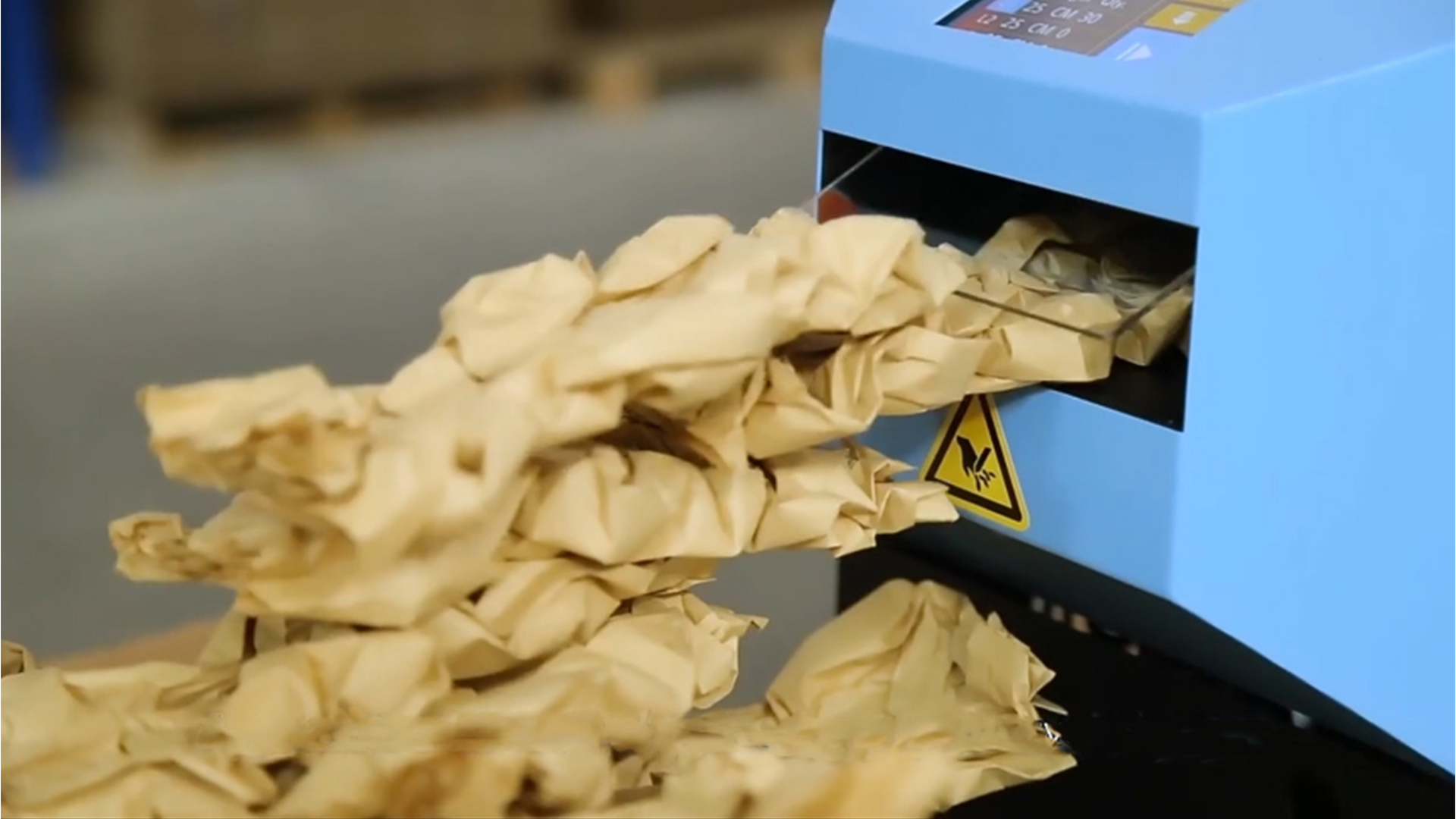 machine à coussins en papier