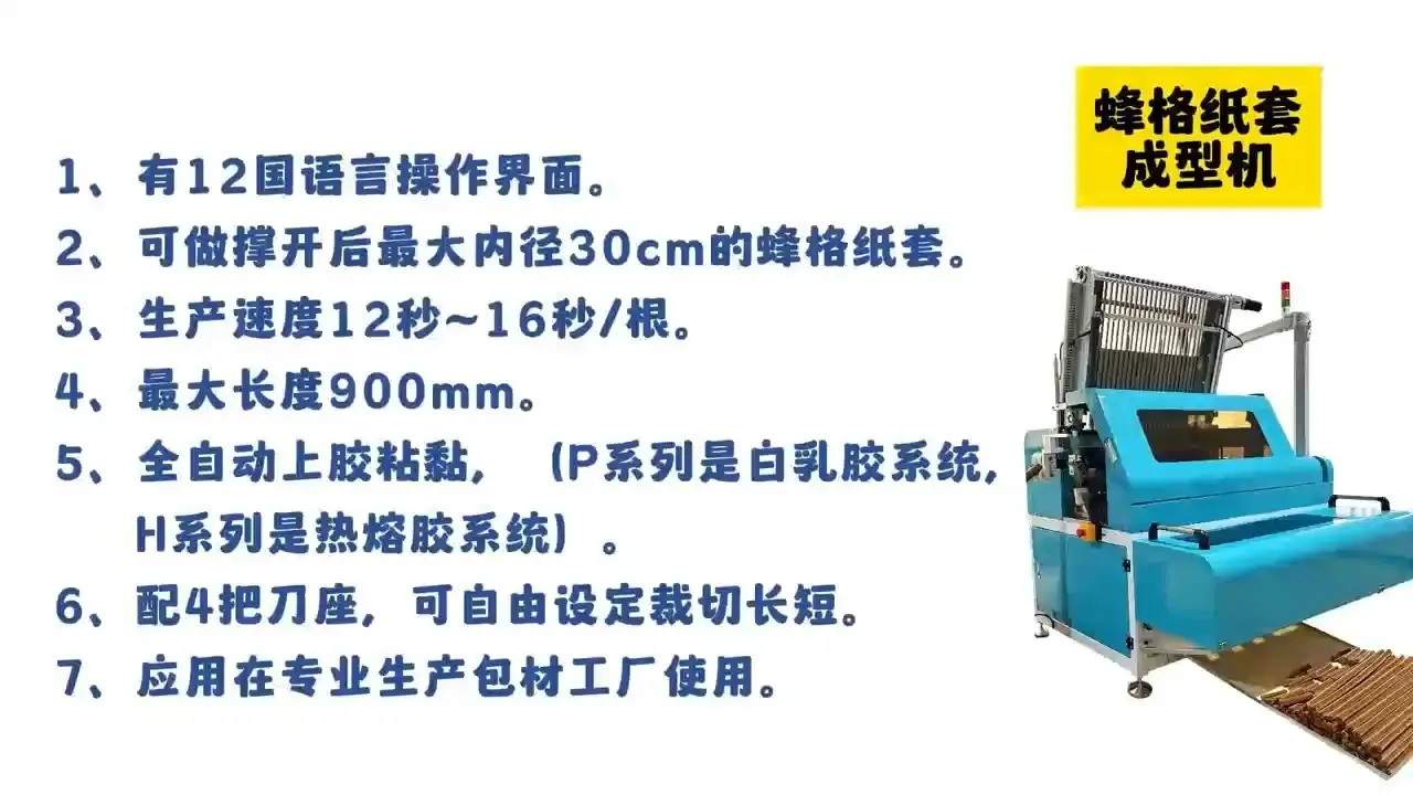 YJNPACK Honeycomb Paper Core Sleeve Making Machine 1