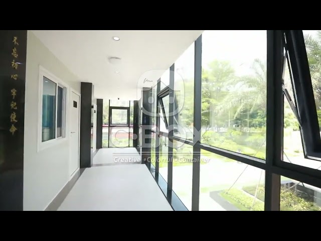 Cbox Container House مع تصميم الممر