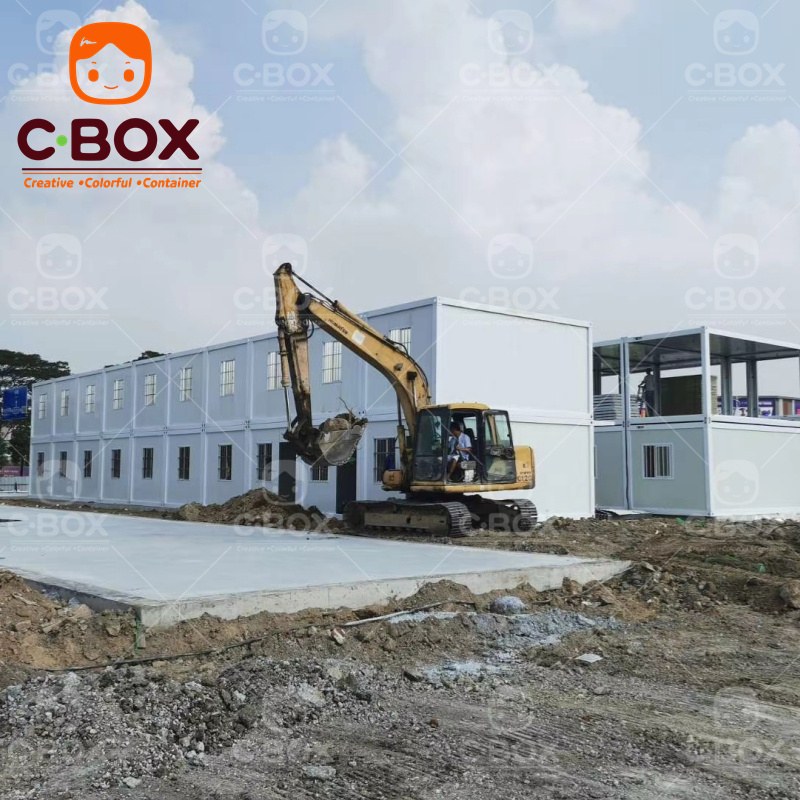 Wadah perumahan sementara portabel dengan sistem panas bumi 5
